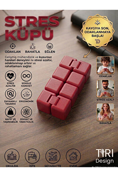Tiri Design Katlanabilir Stres Küpü - Sonsuz Küp