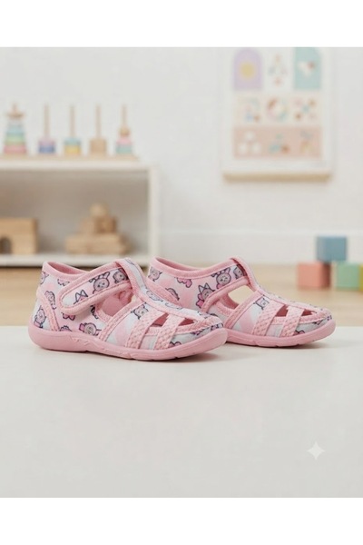 ARS Ayakkabı Nursery Shoes, Slippers, Kindergarten Home Shoes, Soft Velcro, O...