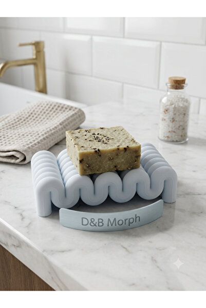 D B Morph Wavy Soap Holder - Minimalist Bathroom Soap Dish
