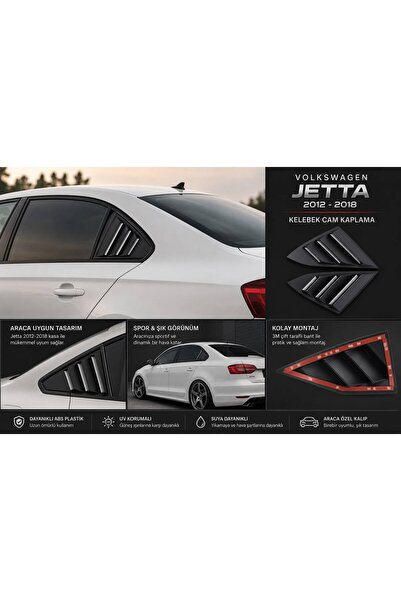 Karva Volkswagen Jetta 201-2018 Kelebek Cam Kaplama