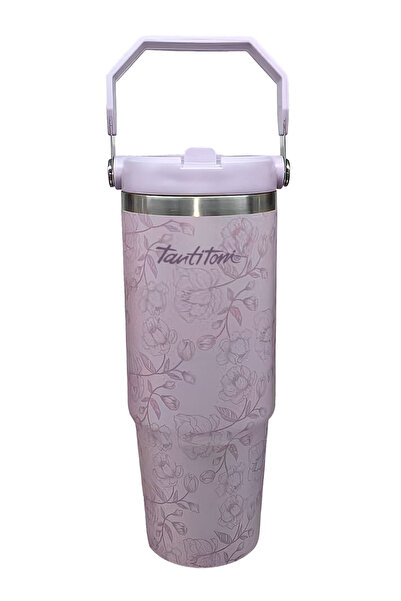 Tantitoni -GING V200DESMR-020-01-MOR DESENLİ PASLANMAZ ÇELİK TUTMALI PİPETLİ ...