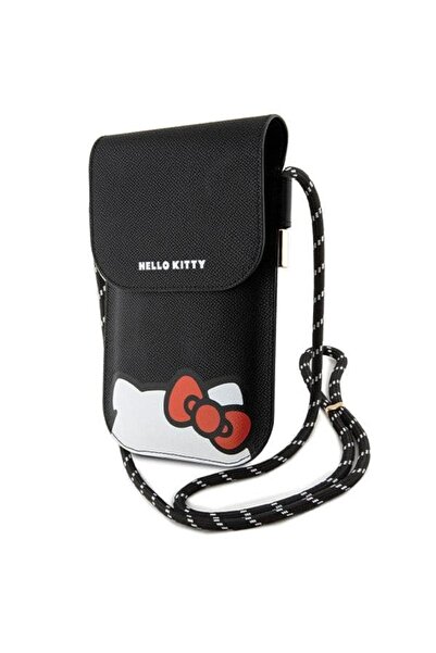 Hello Kitty Τσάντα HKOWBPSCKEK μαύρη/κόκκινη Δερμάτινη με σχέδιο γάτας και κο...