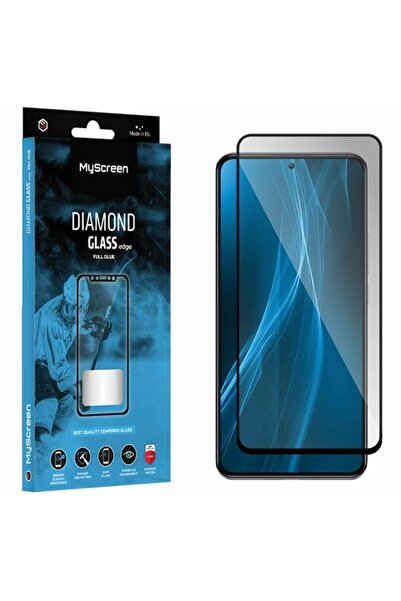 Generic MS Diamond Glass Edge FG Xiaomi Poco F5 Pro μαύρο/μαύρο Πλήρης Κόλλα