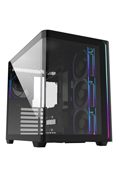 FSP-Fortron FSP M580 PLUS Mid Tower Case, Tempered Glass, Black