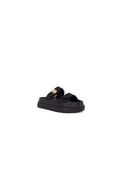 Steve Madden Καλοκαιρινές Γυναικείες Πλατφόρμες Μαύρες