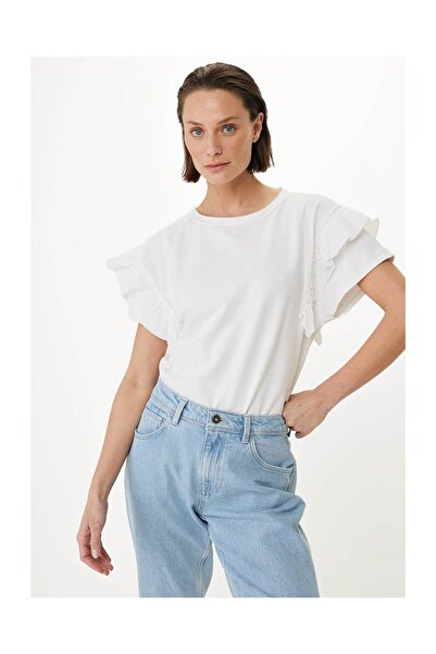 MEXX Fashion Κοντομάνικο Τοπ Λευκό