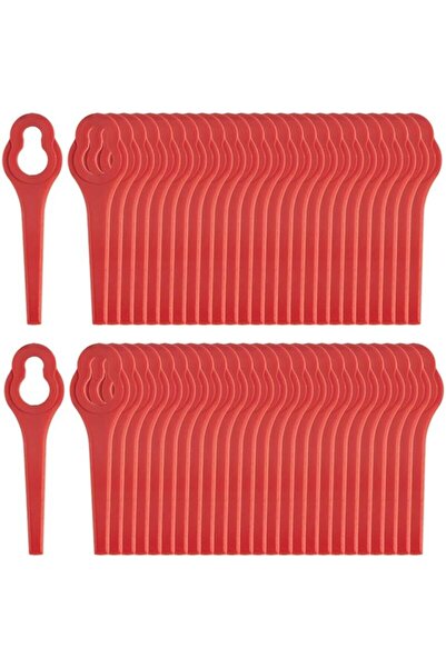 STARSTAR 50 plastic blades for mowers & trimmers, red, 90mm.