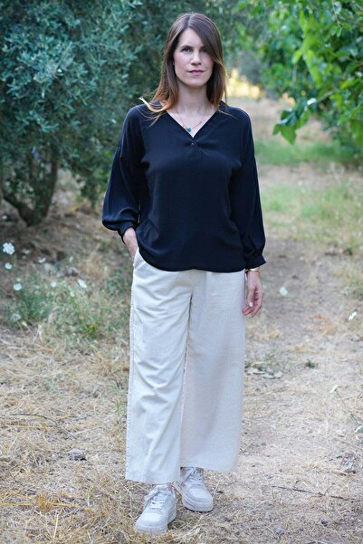 Defne&Apollon İpekçilik 100% Silk Shirt Black