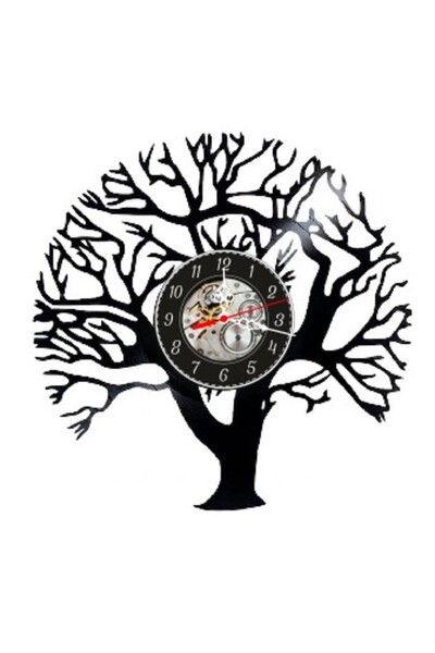 OEM Decorative Wall Clock made from Vinyl Record, Tree of Life Model, Filigre...