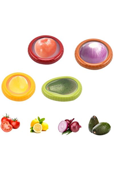 STARSTAR Four-piece silicone vegetable storage box set in color