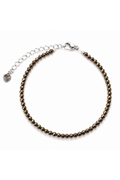 craftmystic Bratara Fina cu Pirita Fatetata 2 mm - Prosperitate si incredere ...