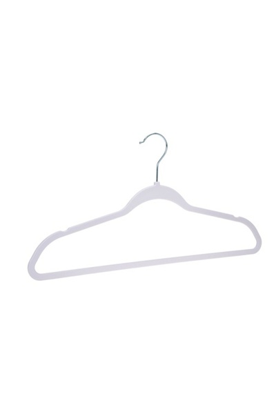 UnicUtil Set de umerașe: 300 umerașe albe din plastic cu bară pentru pantalon...