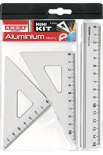 Arda Miniset desen, aluminiu, rigla, echer, raportor, profil,