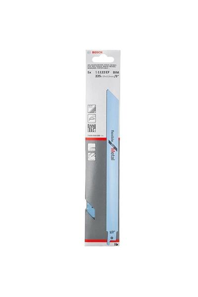 Bosch Lame de ferăstrău alternativ flexibile S1122EF pentru metal, 225 mm, 18...