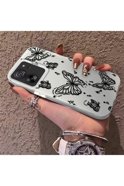 CHICASELUX Mi 13T/Mi 13t Pro Compatible Elegant Night Style Butterfly Case, D...