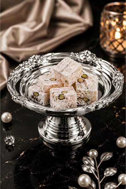LOVELLO Luxury Footed Turkish Delight Bowl, Stainless Steel Presentation Bowl...