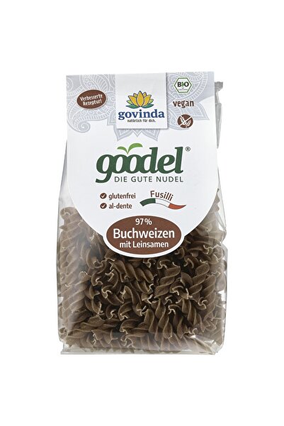 Govinda Fusilli de hrișcă cu in, bio, fără gluten, 250g
