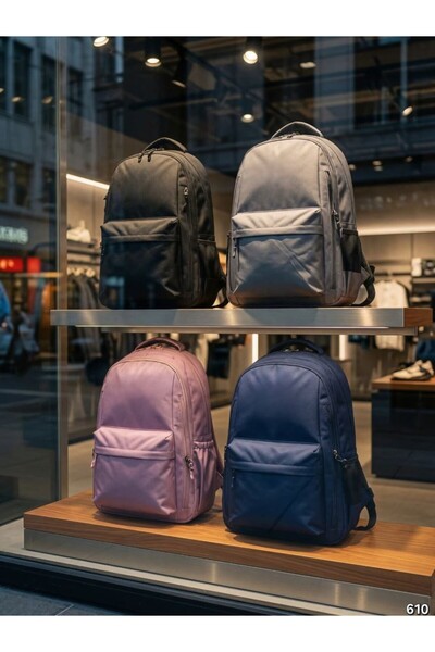 GK LUXURY & FASHION Multi-Compartment Backpack Daily School Laptop Bag Unisex...