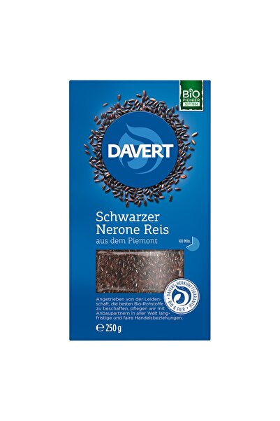 DAVERT Orez negru Nerone din Piemont bio, 250g