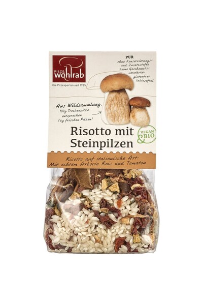 Wohlrab Risotto organic cu ciuperci, 175g