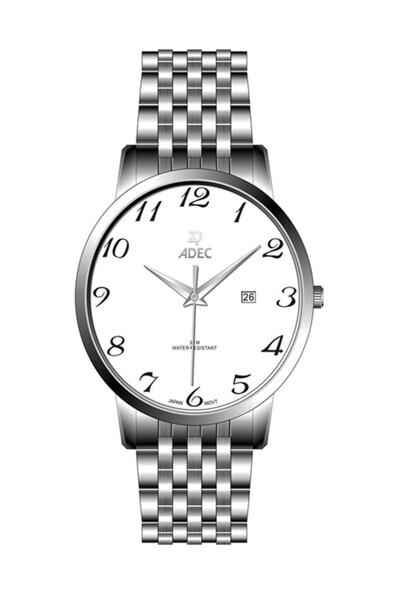 Adec Ag24101-4 Steel Case with Calendar and Numerals Japanese 3 Atm Waterproo...
