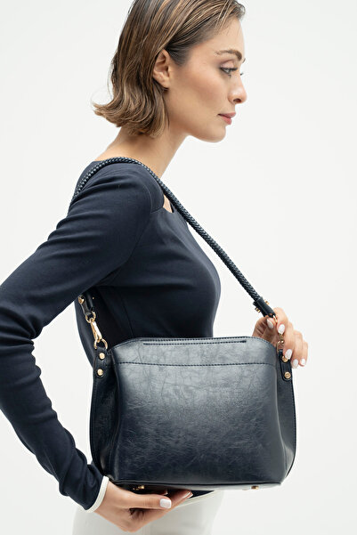 Matthew Cox Women's Shoulder Bag Dark Blue Byn2552