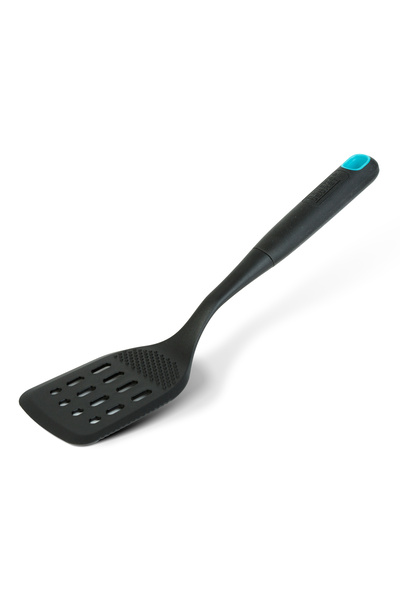 Alista Home Baker's Secret Perforated Kitchen Spatula, Black Nylon, 32.5 x 8....