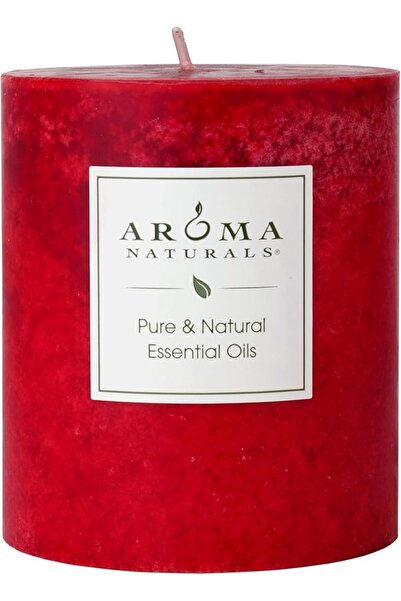 GENERAL شمعة عمودية معطرة بزيت اللافندر واليوسفي العطري من أروما ناتشورالز، م...