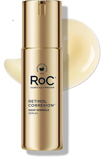 Roc Retinol Correxion Deep Wrinkle Retinol Face Serum with Ascorbic Acid, Dai...