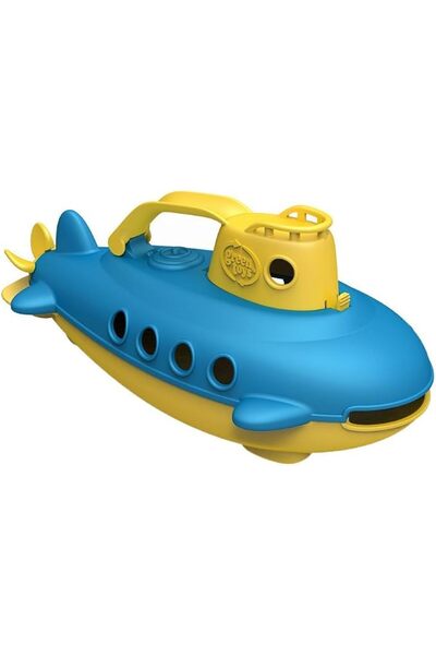Green Toys غواصة باللونين الأصفر والأزرق - خالية من مادة BPA، خالية من الفثال...
