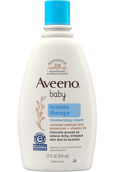 Aveeno Baby Eczema Therapy Moisturizing Cream, Natural Colloidal Oatmeal & Vi...