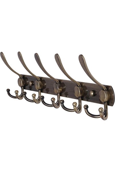 GENERAL Dseap Coat Rack Wall Mounted - 5 Tri Hooks, Heavy Duty, Stainless Ste...