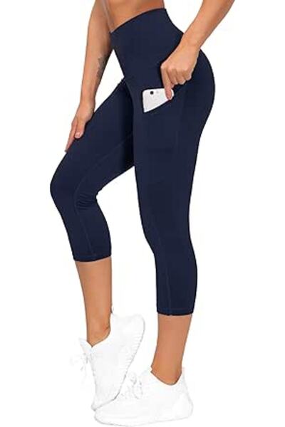 THE GYM PEOPLE Women's Thick High Waist Yoga Pants Workout Leggings | Tummy C...