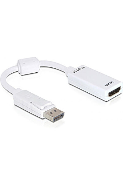 DELOCK Μετατροπέας DisplayPort αρσενικό σε HDMI θηλυκό Λευκό 1 τεμάχιο 61767