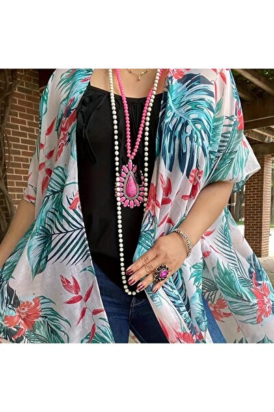 Moss Rose Women's Beach Cover up Swimsuit Kimono Cardigan with Bohemian Flora...