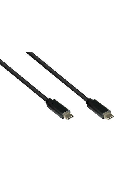 Good Connections Πλεγμένο Καλώδιο USB 3.1 USB-C Αρσενικό - USB-C 100W PD Μαύρ...