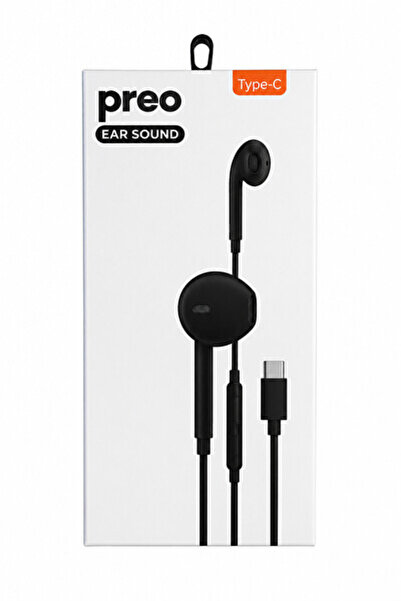 Preo Ear Sound Type-C Kulakiçi Kulaklık Siyah