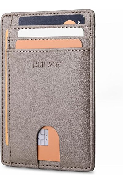 Buffway Mens RFID Blocking Slim Bifold Wallet Minimalist Leather Small Wallet...