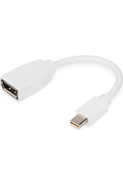 Digitus Μετατροπέας mini DisplayPort αρσενικό σε DisplayPort θηλυκό Λευκό 1 τ...