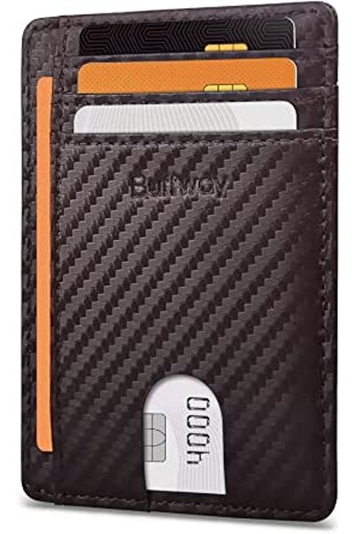 Buffway Mens RFID Blocking Slim Bifold Wallet Minimalist Leather Small Wallet...