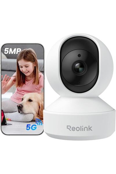 ReoLink كاميرا أمان داخلية، E1 Pro بدقة 5 ميجابكسل عالية الوضوح، كاميرا واي ف...