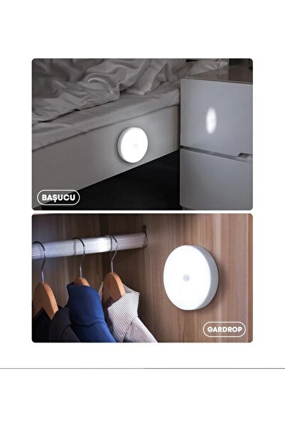 nelerbulurum Şarjlı Hareket Sensörlü LED Gece Lambası 700 mAh Karanlıkta Hareket Algılayınca Yanan Beyaz Işık , Manyetik USB Şarjlı Beyaz Işık – Dolap, Koridor, Merdiven, Banyo ve Yatak Odası İçin