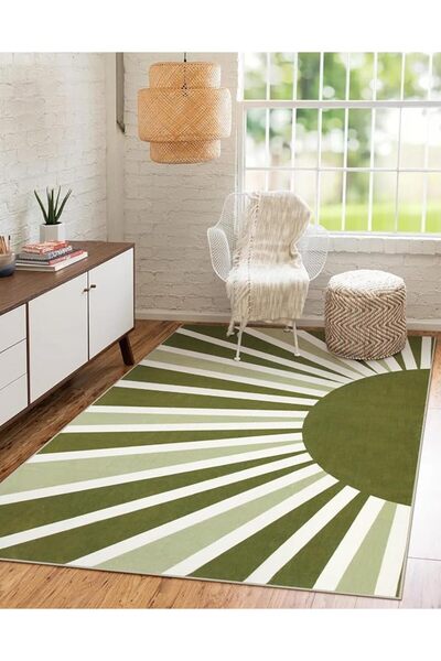 GENERAL Lahome Moroccan Area Rug - 2’x3’Washable Small Entryway Accent Distre...