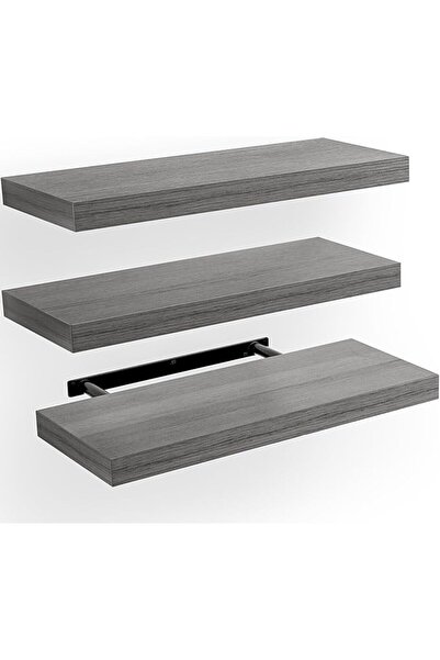 AMADA HOMEFURNISHING Floating Shelves Invisible Wall Mounted 3 Sets, Modern F...