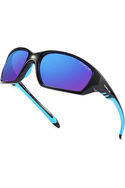 PUKCLAR Polarised Sports Sunglasses for Men Women - Lightweight TR90 Frame, U...