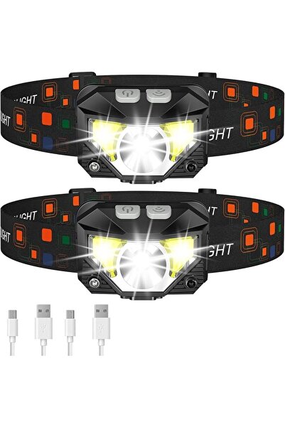 GENERAL مصباح أمامي LHKNL، مصباح أمامي LED فائق السطوع بقوة 1200 لومن قابل لإ...
