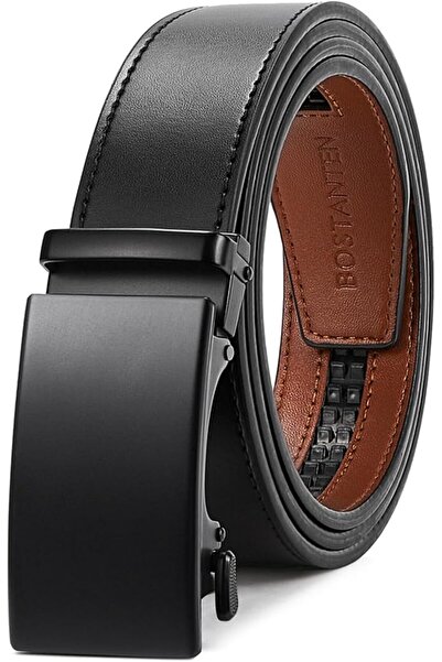 BOSTANTEN Mens Belt Leather 2 Pack Ratchet Belt For Men Dress and Casual with...
