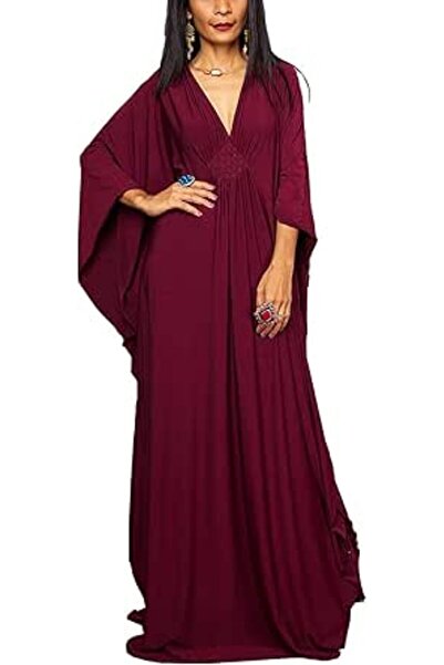 YouKD Women's Long Kaftan Maxi Dress Boho Swimsuit Beach Cover Up Robes One S...