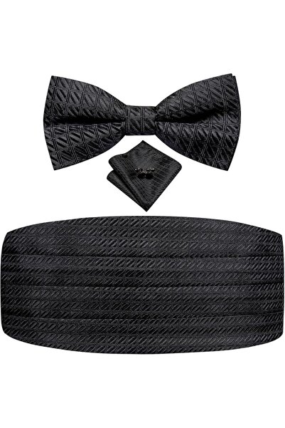 Dubulle Mens Paisely Silk Tie for Men Necktie and Pocket Square Set