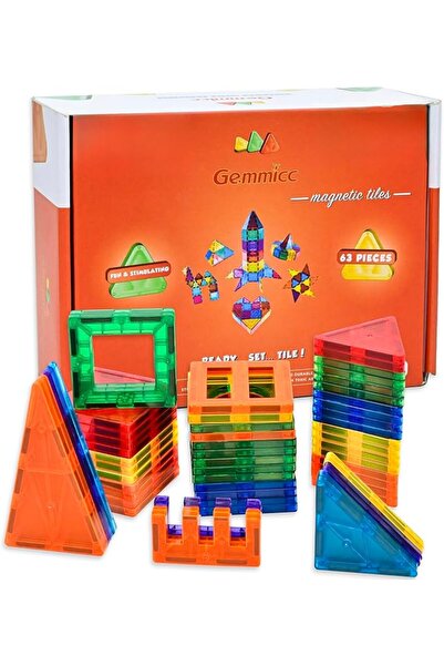 GEMMICC Magnetic Tiles Building Blocks, Magnet Toys for Kids, STEM Approved E...